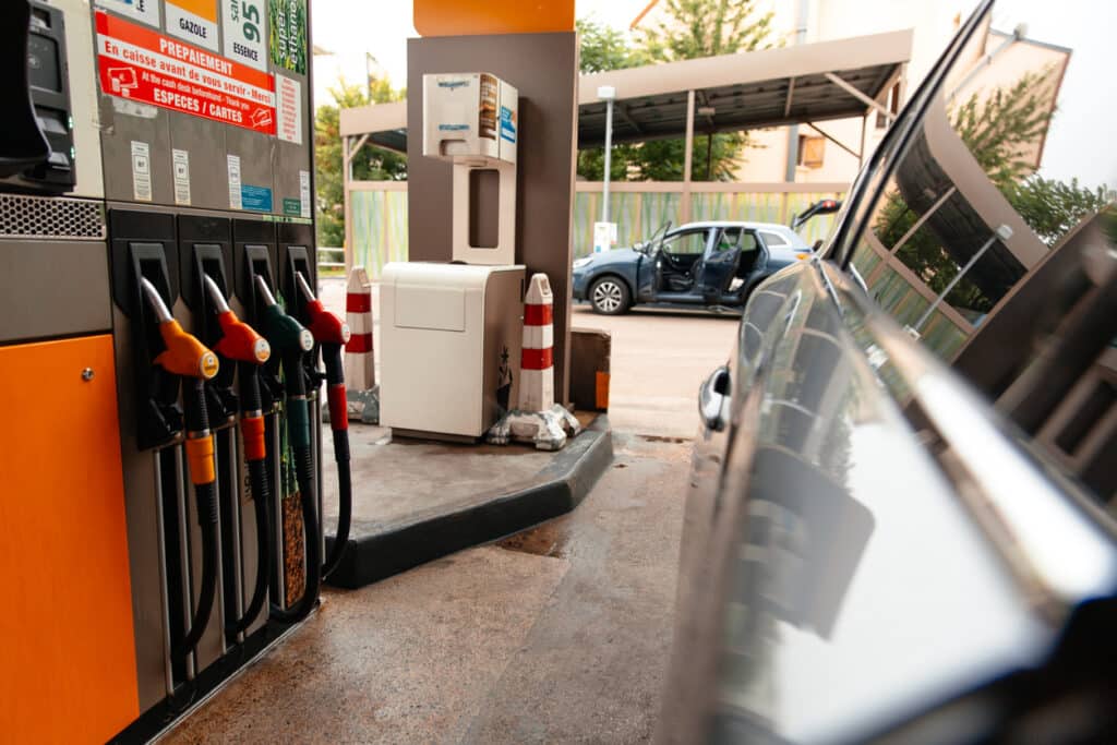 Fuel Pumps at the Petrol Station, Gasoline dispenser.